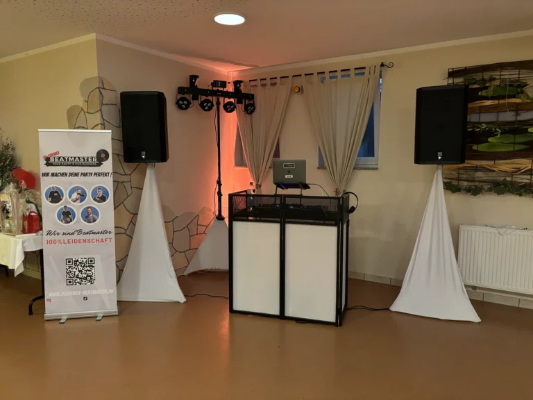 DJ Service im Einsatz. Hochzeits DJ in Weinheim. DJ Service Deutschlandweit Technikpaket